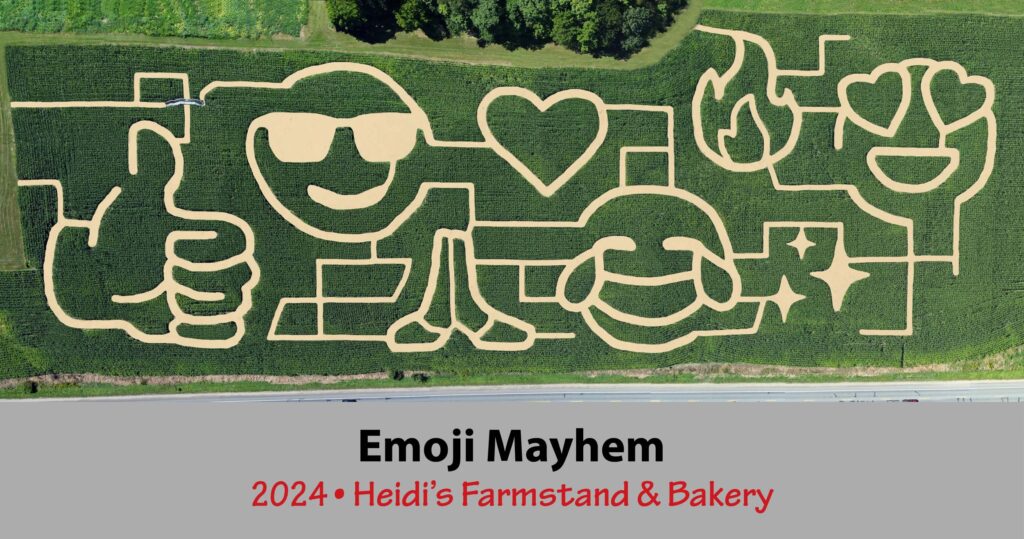 Emoji Mayhem Corn Maze